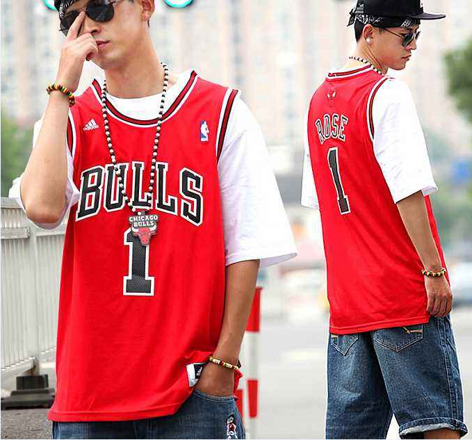 Men NBA Chicago Bulls #1 Rose red Game Nike Jerseys->chicago bulls->NBA Jersey